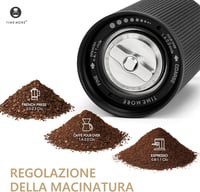 TIMEMORE Chestnut C3 ESP PRO kézi kávédaráló, teljes fémburkolat, hajtogatható fogantyú - fekete 4