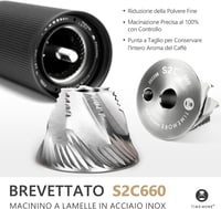 TIMEMORE Chestnut C3 ESP PRO kézi kávédaráló, teljes fémburkolat, hajtogatható fogantyú - fekete 3