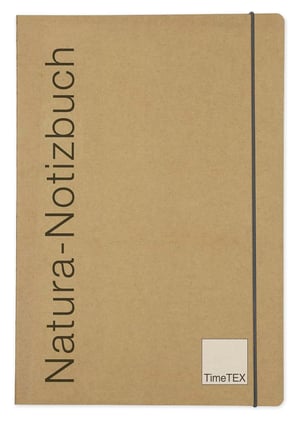 TimeTEX Natura bilježnica A4 Plus, 198 stranica, s koricama od prirodnog kartona, potpuno ravno otvaranje