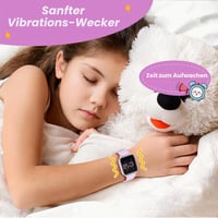 Ceas digital pentru copii Timever pentru fete și băieți – Roz-Violet, cu pedometru, măsurarea distanței, alarmă dublă, pentru vârste între 5-14 ani 6