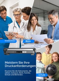 Timink TN1050 Čierny toner 2 ks - Kompatibilný s Brother HL-1210W DCP-1612W MFC-1910W DCP-1610W HL-1212W HL-1110 DCP-1510 DCP-1512 DCP-1610 MF 6
