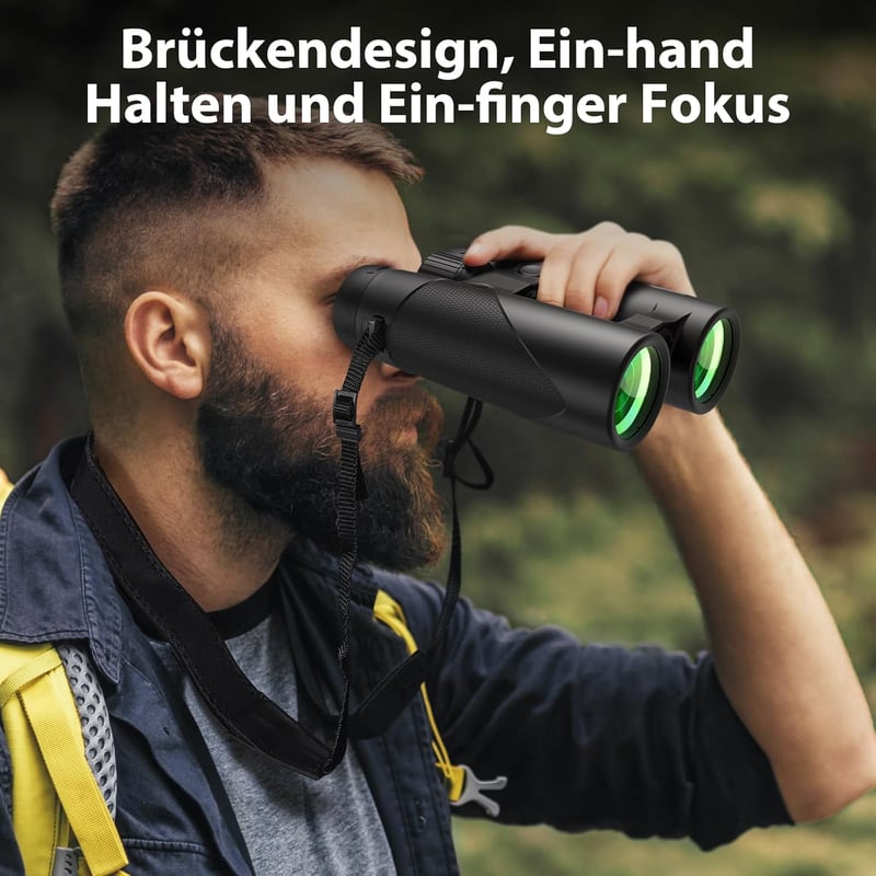 Timorn 8x42 HD Távcső Éjszakai Látással - Vízálló, Könnyű Távcső Vadászathoz, Madarászáshoz, Túrázáshoz - Hordtáskával és Mobiladapterrel