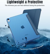 TiMOVO iPad Air 11" és 10.9" Slim Védőtok Átlátszó Háttal Abyss Blue - A-Abyss Blue 5