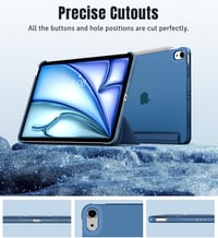 TiMOVO iPad Air 11" és 10.9" Slim Védőtok Átlátszó Háttal Abyss Blue - A-Abyss Blue 6