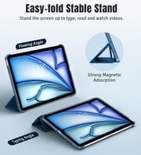 TiMOVO iPad Air 11" és 10.9" Slim Védőtok Átlátszó Háttal Abyss Blue - A-Abyss Blue 4