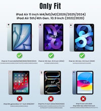 TiMOVO iPad Air 11" és 10.9" Slim Védőtok Átlátszó Háttal Abyss Blue - A-Abyss Blue 2