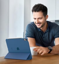 TiMOVO iPad Air 11" és 10.9" Slim Védőtok Átlátszó Háttal Abyss Blue - A-Abyss Blue 9