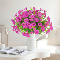 TINA Művirág 9 csomag UV-álló kültéri balkon dekoráció időjárásálló - 9 Bundles Fuchsia 6