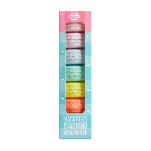 Tinc Macaron set highlightera 5 kom - Složivi toranj u živim bojama - Školski i uredski pribor - Višebojno