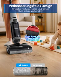 Tineco Floor ONE i5 Stretch bežični usisavač i perač podova, 20 kPa, nagib od 180°, čišćenje rubova s obje strane, 30 minuta rada 3
