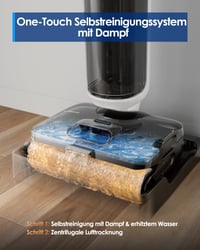 Parný vysávač na mokré a suché vysávanie Tineco Floor ONE S6 Stretch s technológiou 160°C HyperSteam 5