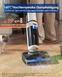 Parný vysávač na mokré a suché vysávanie Tineco Floor ONE S6 Stretch s technológiou 160°C HyperSteam 3