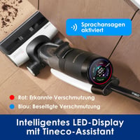 Tineco Floor One S7 Pro bezdrôtový vysávač na mokré a suché vysávanie, mopovací vysávač, 40 minút prevádzky, odstredivé sušenie, obojstranné čistenie okrajov, inteligentná detekcia, samočistenie 7