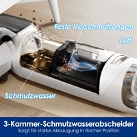Aspirator umed-uscat Tineco Floor One Stretch S6, 20 kPa, design plat la 180°, aparat de curățat pardoseli 4