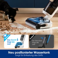 Aspirator umed-uscat Tineco Floor One Stretch S6, 20 kPa, design plat la 180°, aparat de curățat pardoseli 10