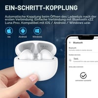Bezdrôtové slúchadlá TINGCHUAN, Bluetooth 5.3 In-Ear headset, mikrofón s potlačením hluku, 48-hodinové HiFi stereo, vodoodolnosť IP7, dotykové ovládanie, kompatibilné s iPhone a Android 4