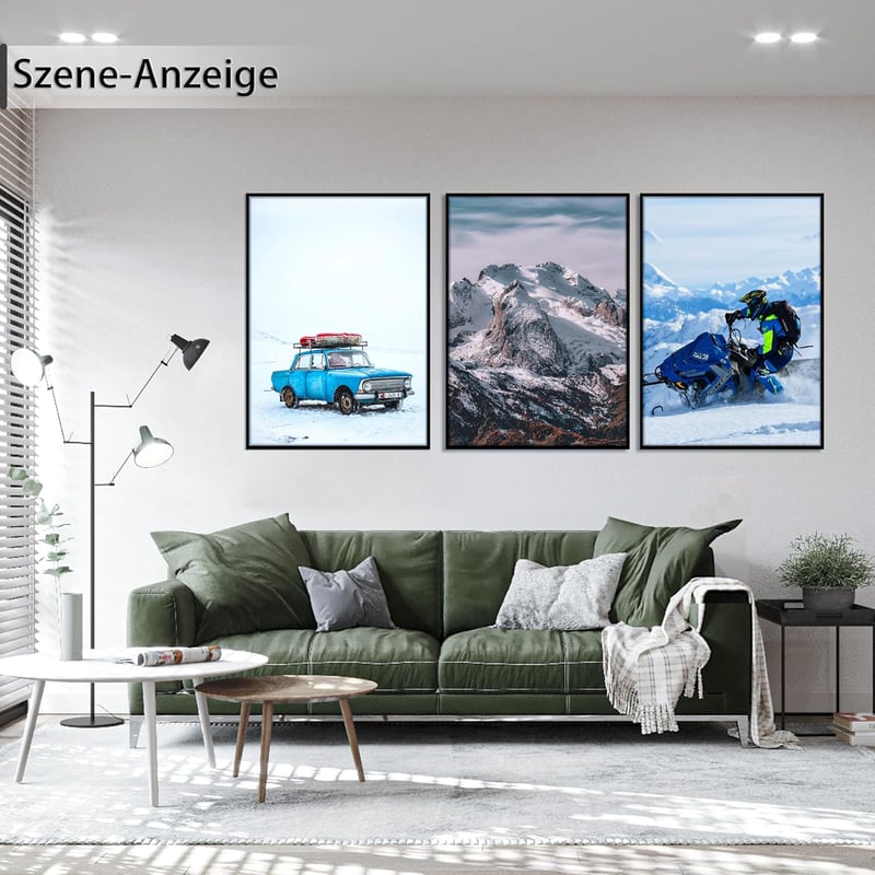 Tinkeps 3 db fekete fa képkeret csomag 50x70 cm 70x50 cm fényképhez poszterhez, álló és fekvő változat
