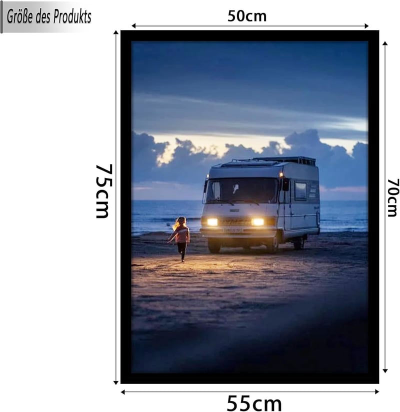 Tinkeps 3 db fekete fa képkeret csomag 50x70 cm 70x50 cm fényképhez poszterhez, álló és fekvő változat