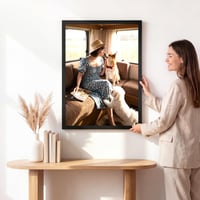 Tinkeps Képkeret 50x70 cm Fekete MDF Fali Poszter és Fotókeret Törhetetlen Akril Üveggel Álló és Fekvő Elhelyezéshez 6