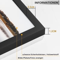 Tinkeps MDF fotorámik 40x60 cm čierny, balenie 3 ks 2