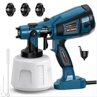 TINMAGI Kék-fekete 850 W elektromos festékszóró rendszer 1400 ml tartállyal 3 mintával és 3 fúvókával kerítés fal mennyezet bútorokhoz 1