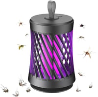 TINMAGI Szúnyogirtó Lámpa Napelemes és USB Töltős Kempinglámpa 2in1 Rovarcsapda Beltéri Kültéri Használatra 1