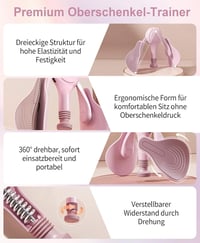 TINRIEF Combifitnessgerät Oberschenkeltrainer Beckenboden Trainingsgerät 6.8-31.8kg Widerstandsband 2