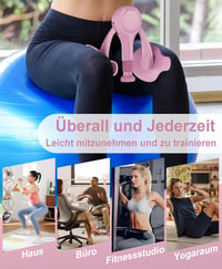 TINRIEF Combifitnessgerät Oberschenkeltrainer Beckenboden Trainingsgerät 6.8-31.8kg Widerstandsband 5