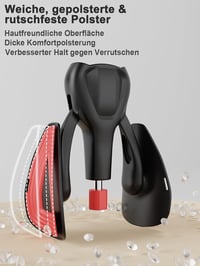 TINRIEF Medencepadló Erősítő Comb Tréner 35kg Állítható Kúp Otthoni Regenerációhoz Nőknek és Férfiaknak - Black 5