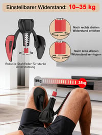 TINRIEF Medencepadló Erősítő Comb Tréner 35kg Állítható Kúp Otthoni Regenerációhoz Nőknek és Férfiaknak - Black 3