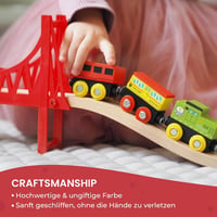 Tiny Land 110 darabos fa vonatszett gyerekeknek 3-7 év 8