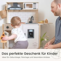 Tiny Land Gyerekkonyhája 18 Játék Étel és Edényzet Kiegészítésekkel Fény és Hang Funkcióval 6
