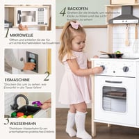 Tiny Land Gyerekkonyhája 18 Játék Étel és Edényzet Kiegészítésekkel Fény és Hang Funkcióval 2