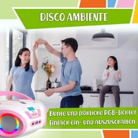 TinyGeeks Gyerek Boombox CD Lejátszó FM Rádió Beépített Hangszóróval Rózsaszín 4