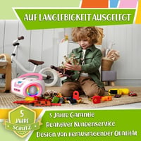 TinyGeeks Gyerek Boombox CD Lejátszó FM Rádió Beépített Hangszóróval Rózsaszín 7