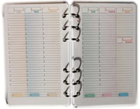 Rezerve Organizator Jurnal tipome - A6 Personal 10x17 cm - 52 de săptămâni - Agendă - Limba franceză 1