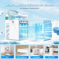 Aparat de aer condiționat portabil 5 în 1 Tiptop Home cu control prin aplicație, ventilator personal cu rezervor de apă de 800 ml, 3 trepte de viteză, 3 moduri de umidificare, pentru birou 4