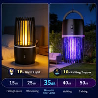 Elektrický lapač hmyzu Tiptop Home s UV svetlom 365 nm, 4200 V, 4000 mAh batériou, IPX4 vodoodolnosťou, na vnútorné aj vonkajšie použitie 7