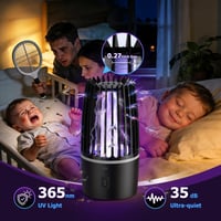 Elektrický lapač hmyzu Tiptop Home s UV svetlom 365 nm, 4200 V, 4000 mAh batériou, IPX4 vodoodolnosťou, na vnútorné aj vonkajšie použitie 3