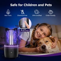 Elektrický lapač hmyzu Tiptop Home s UV svetlom 365 nm, 4200 V, 4000 mAh batériou, IPX4 vodoodolnosťou, na vnútorné aj vonkajšie použitie 4