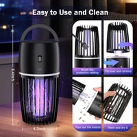 Elektrický lapač hmyzu Tiptop Home s UV svetlom 365 nm, 4200 V, 4000 mAh batériou, IPX4 vodoodolnosťou, na vnútorné aj vonkajšie použitie 2