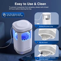 Tiptop Home Elektromos Szúnyogcsapda UV Fénnyel USB Töltéssel Otthonhoz 8