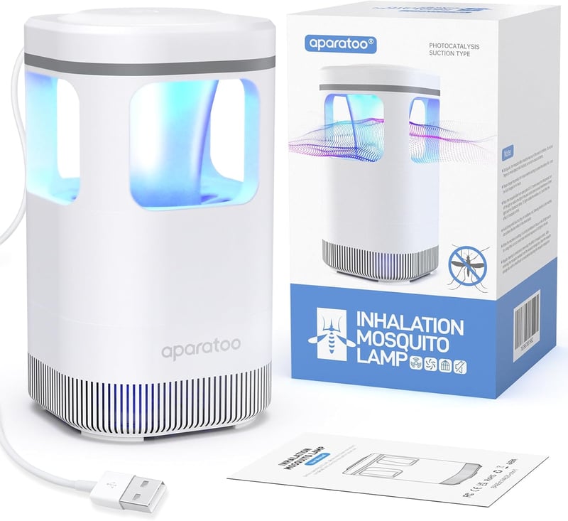 Tiptop Home Elektromos Szúnyogcsapda UV Fénnyel USB Töltéssel Otthonhoz