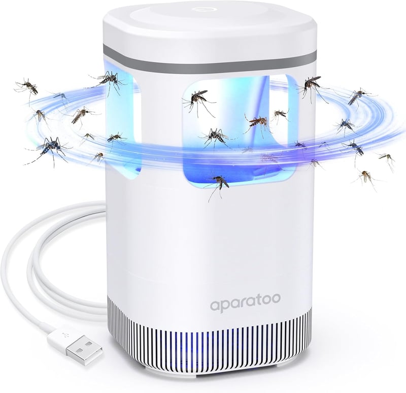 Tiptop Home Elektromos Szúnyogcsapda UV Fénnyel USB Töltéssel Otthonhoz