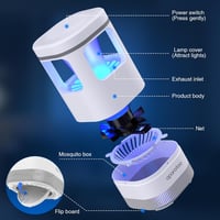 Tiptop Home Elektromos Szúnyogcsapda UV Fénnyel USB Töltéssel Otthonhoz 7