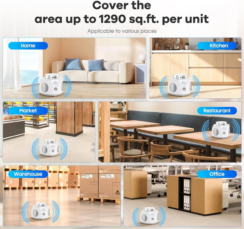 Tiptop Home Ultrahangos Egérriasztó 4 Módú Világítással Patkányriasztó