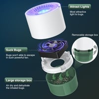 Tiptop Home USB Elektromos Rovarcsapda - UV Fényes Szúnyog- és Légyirtó Lámpa, Hordozható, Csendes Működés, Konyhai, Beltéri és Kültéri Hasz 8