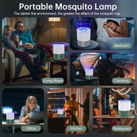 Tiptop Home USB Elektromos Rovarcsapda - UV Fényes Szúnyog- és Légyirtó Lámpa, Hordozható, Csendes Működés, Konyhai, Beltéri és Kültéri Hasz 5