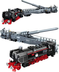 Tirff K5 Leopold Vonat Építőkészlet 1631 Darabos Technik Vasút Modell Sínekkel és Figurákkal Felnőtteknek és Tinédzsereknek 1