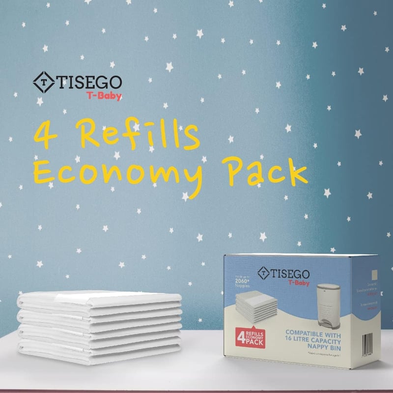 TISEGO Korbell 16L pelenkacsatornához utántöltő 4db csomag